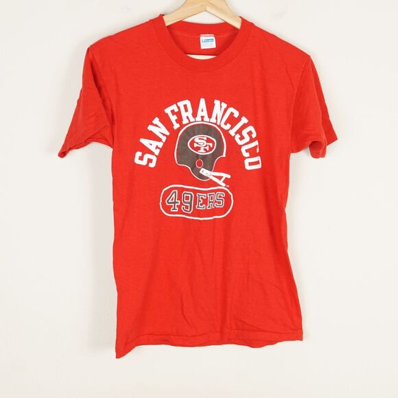 Vintage Champion 70s SF San Francisco 49ers T Shirt Sz M READ DESCRIPTION